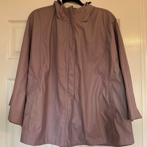 32 Degrees Mauve Rain Poncho